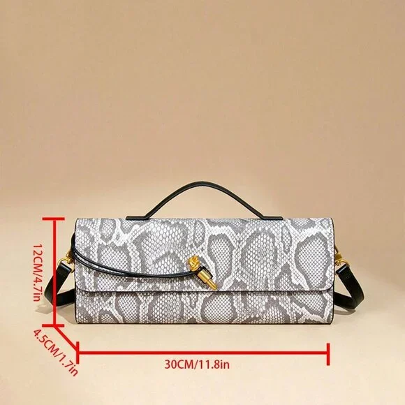 White Casual Women's Envelope Handbag